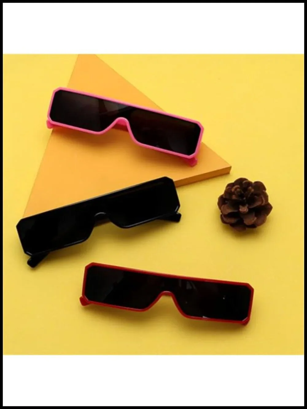 Futuristic Alien Style Small Sunglasses for Women Men UV Protection Glossy Frame
